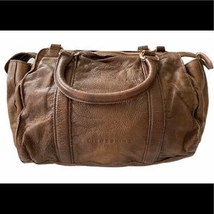 Liebeskind brown/tan satchel purse.